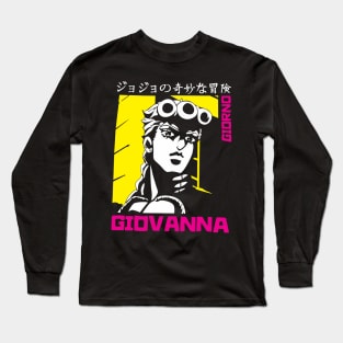 Giorno JJBA Anime Fanart Long Sleeve T-Shirt